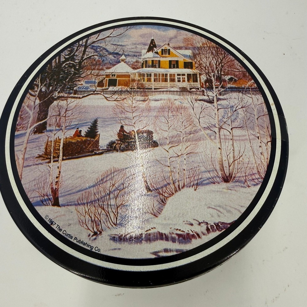 Vintage collectible advertising tin The Saturday Evening Post